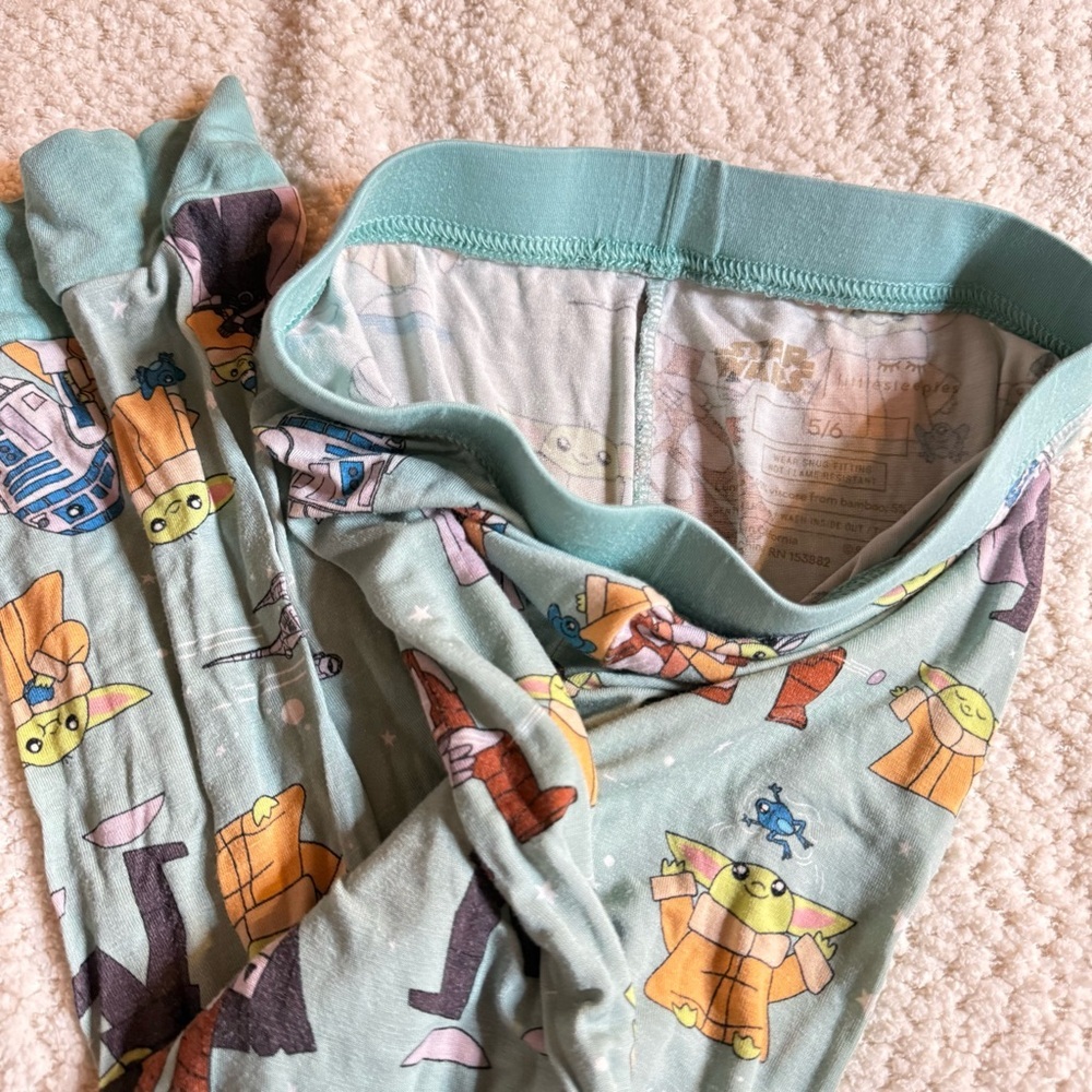 LITTLE SLEEPIES 5/6 LOT Long Sleeve Pajama Tops and Bottoms - Picture 6 of 6